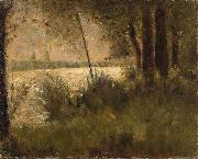 Georges Seurat, Grassy Riverbank